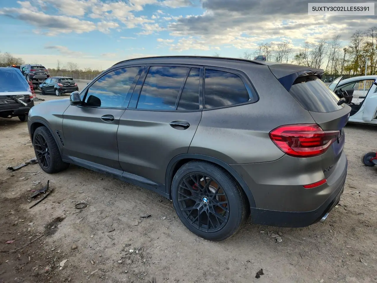 5UXTY3C02LLE55391 2020 BMW X3 Sdrive30I