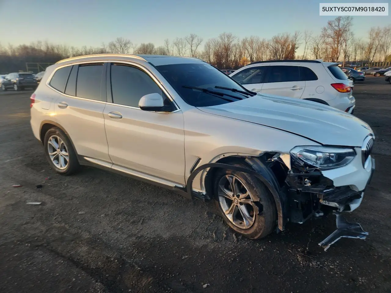 5UXTY5C07M9G18420 2021 BMW X3 xDrive30I
