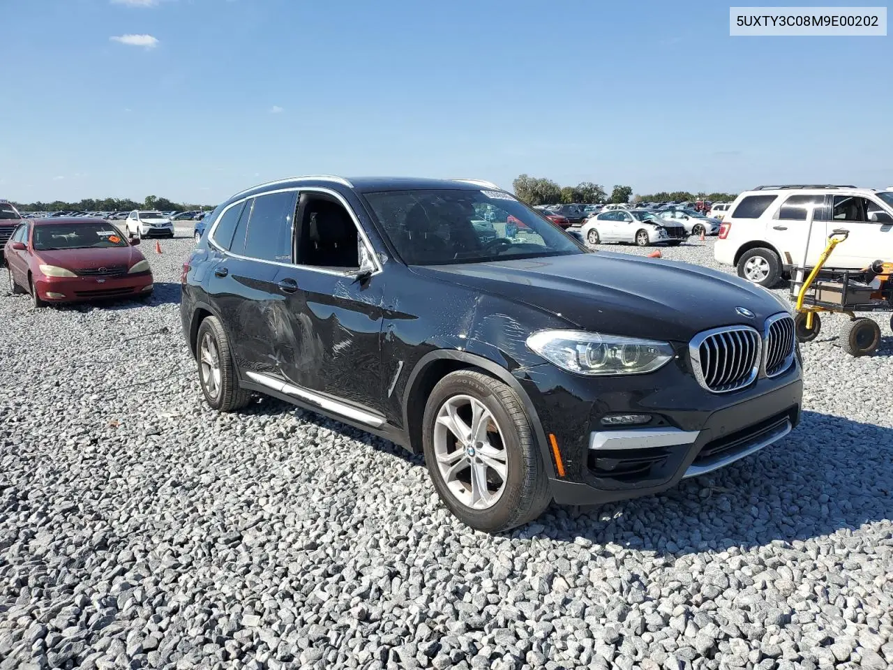 5UXTY3C08M9E00202 2021 BMW X3 Sdrive30I