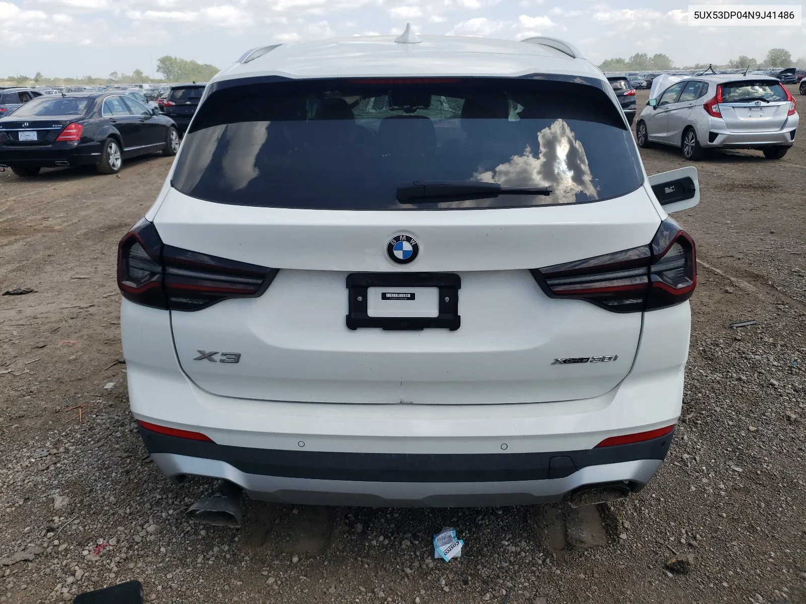 5UX53DP04N9J41486 2022 BMW X3 xDrive30I