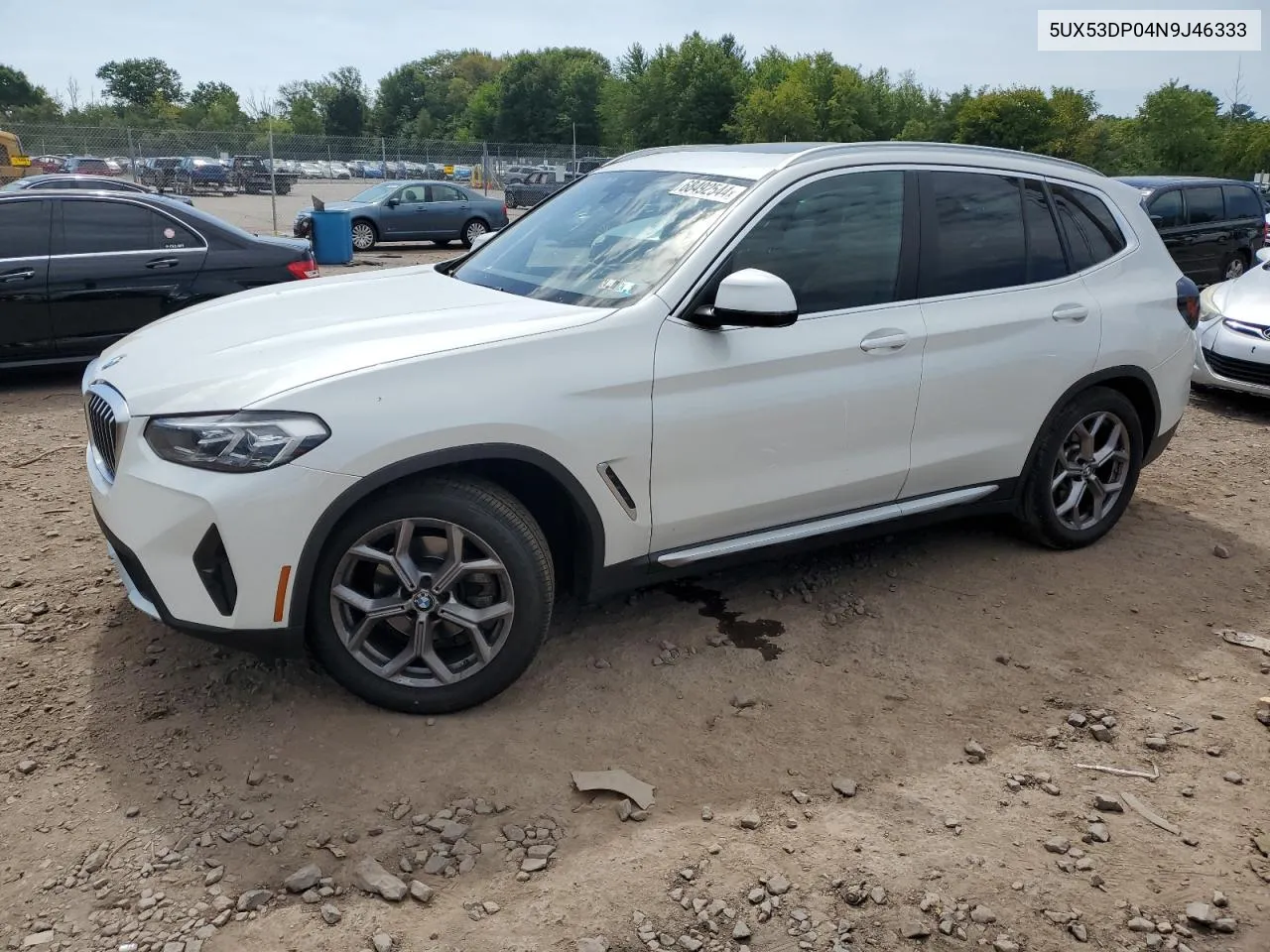 5UX53DP04N9J46333 2022 BMW X3 xDrive30I