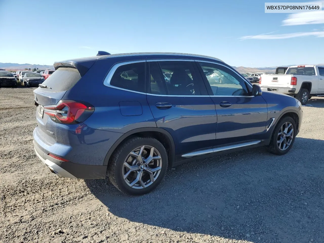 WBX57DP08NN176449 2022 BMW X3 xDrive30I