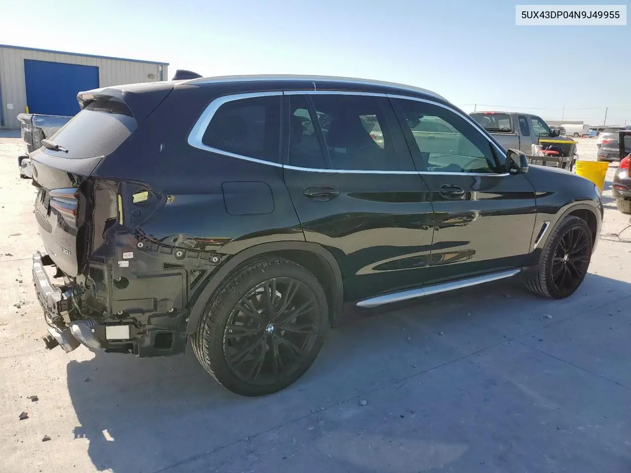 5UX43DP04N9J49955 2022 BMW X3 Sdrive30I