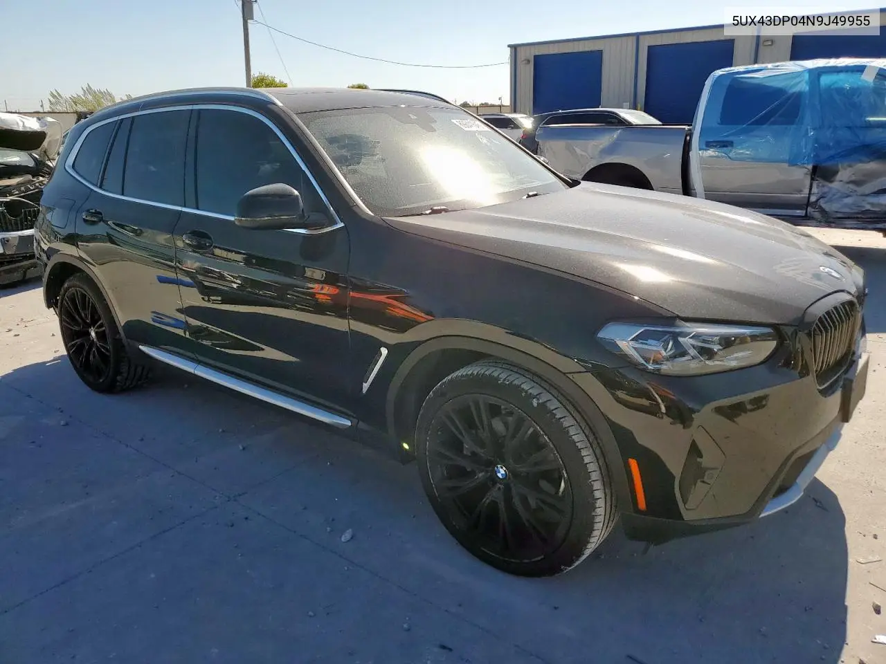 5UX43DP04N9J49955 2022 BMW X3 Sdrive30I
