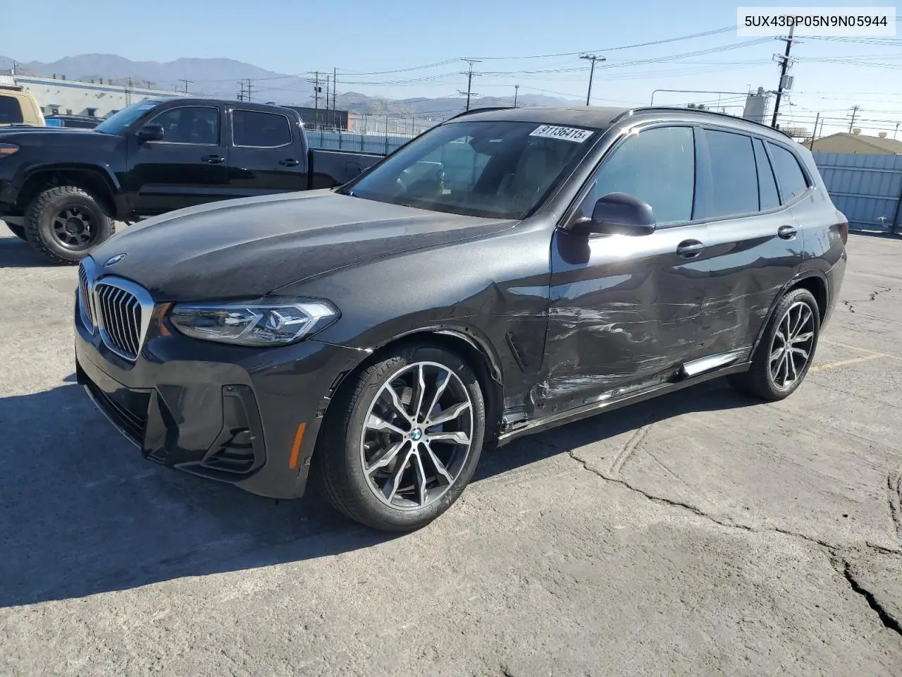 5UX43DP05N9N05944 2022 BMW X3 Sdrive30I