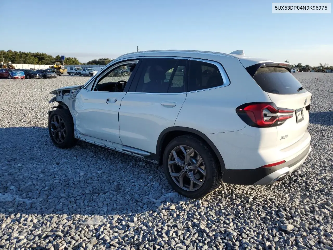 5UX53DP04N9K96975 2022 BMW X3 xDrive30I