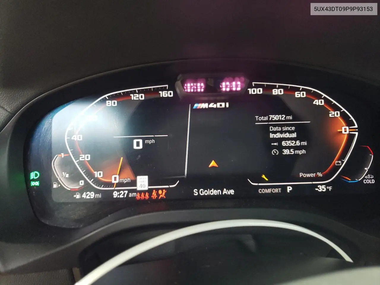 5UX43DT09P9P93153 2023 BMW X4 M40I
