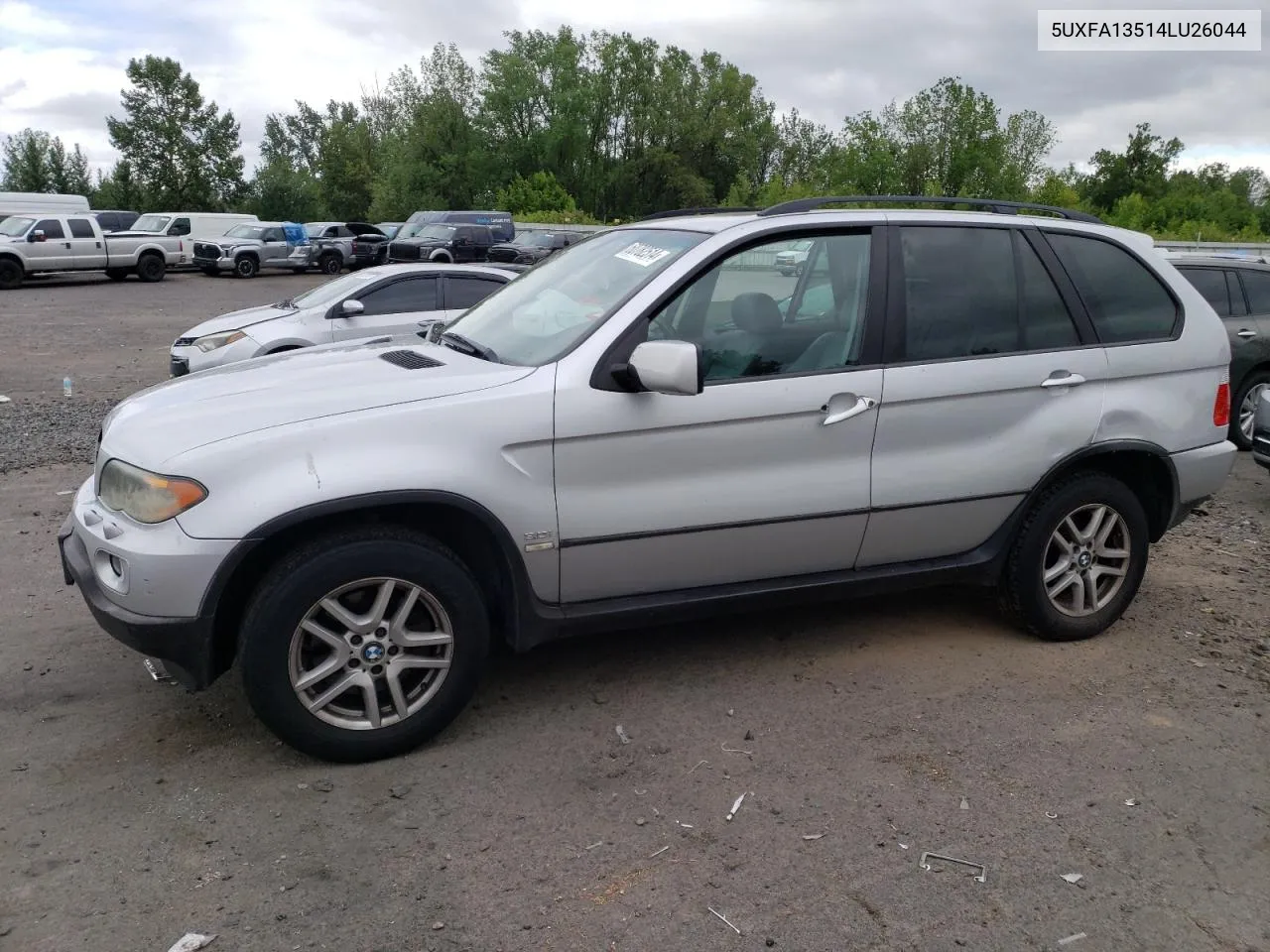 2004 BMW X5 3.0I VIN: 5UXFA13514LU26044 Lot: 60782514