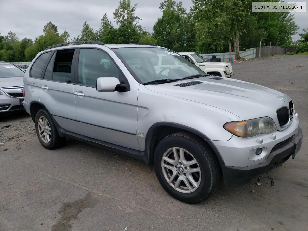 2004 BMW X5 3.0I VIN: 5UXFA13514LU26044 Lot: 60782514