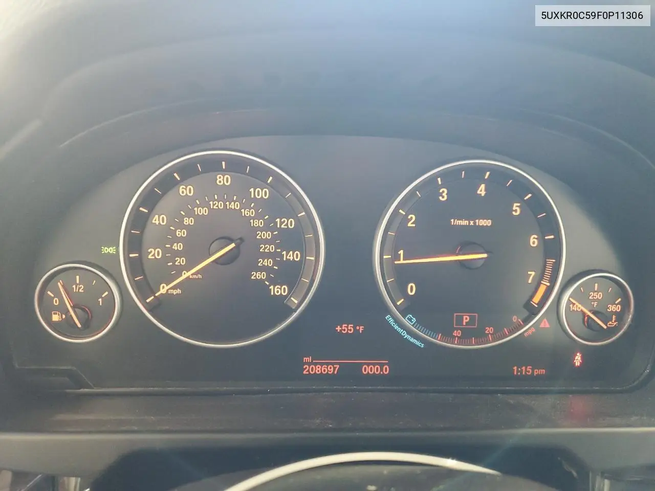 5UXKR0C59F0P11306 2015 BMW X5 xDrive35I