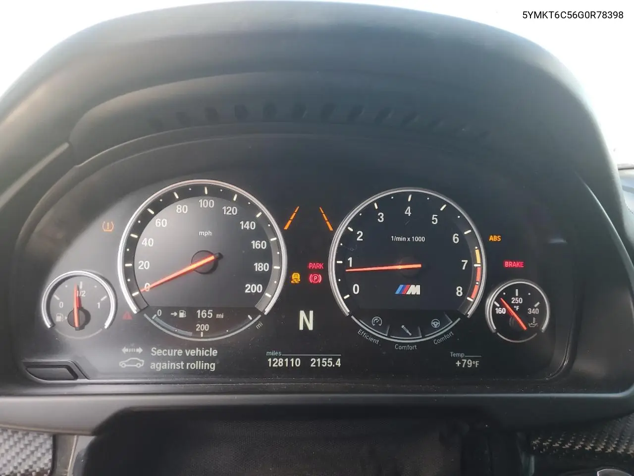5YMKT6C56G0R78398 2016 BMW X5 M