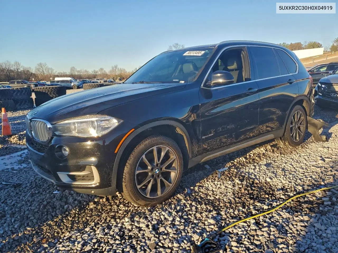 5UXKR2C30H0X04919 2017 BMW X5 Sdrive35I
