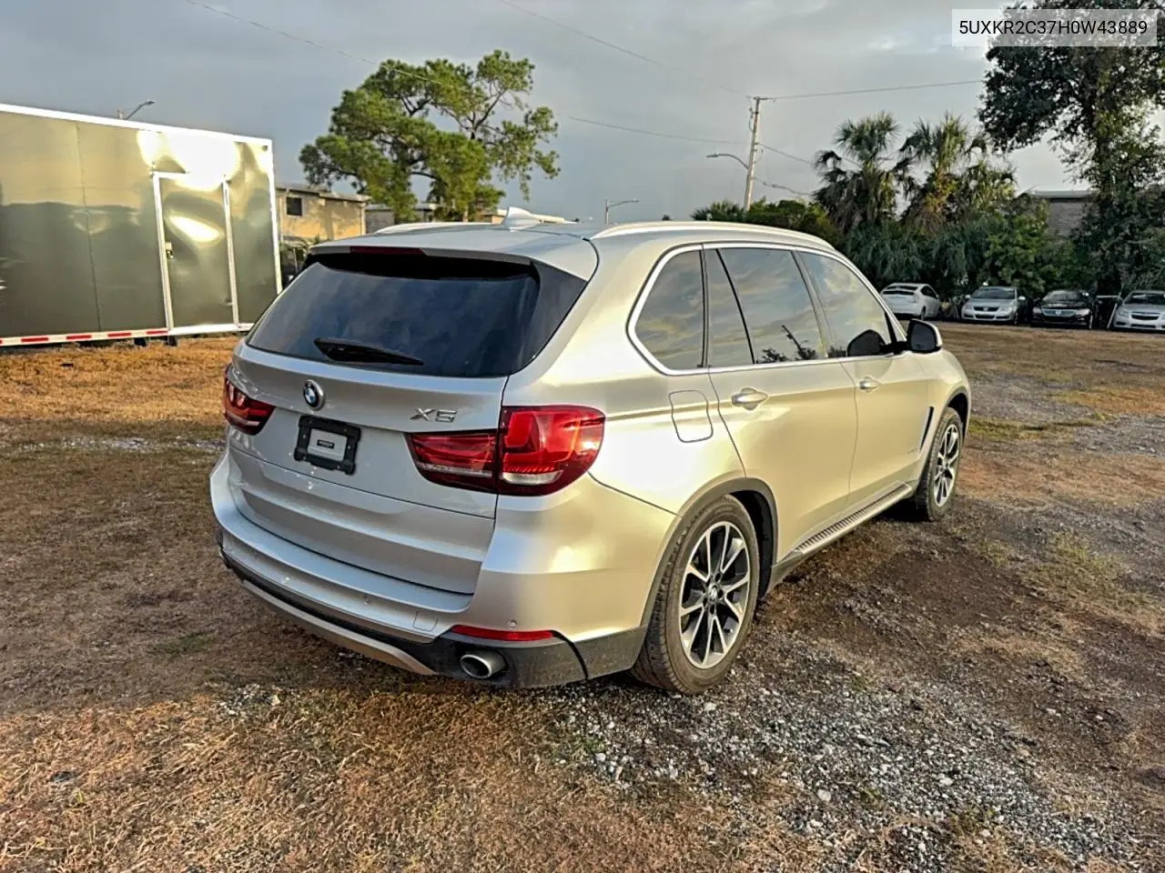 5UXKR2C37H0W43889 2017 BMW X5 Sdrive35I