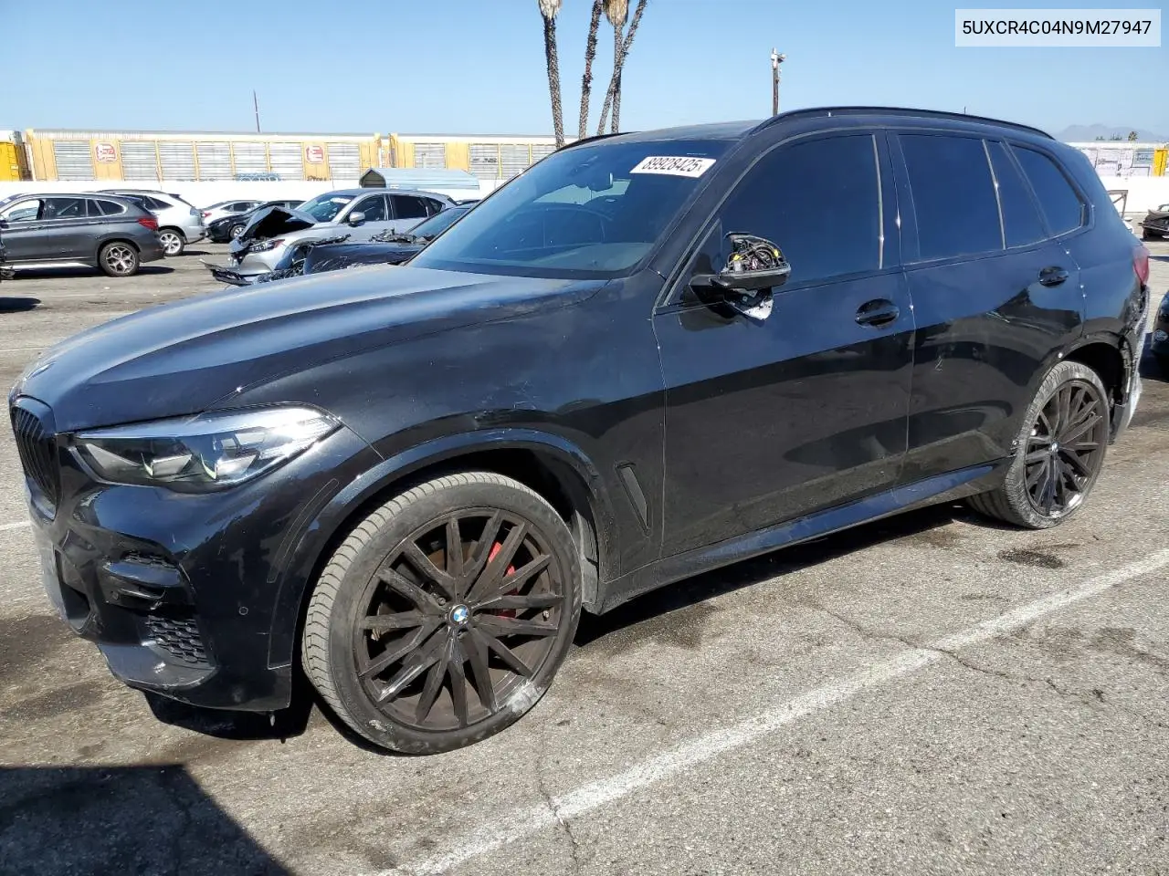 5UXCR4C04N9M27947 2022 BMW X5 Sdrive 40I
