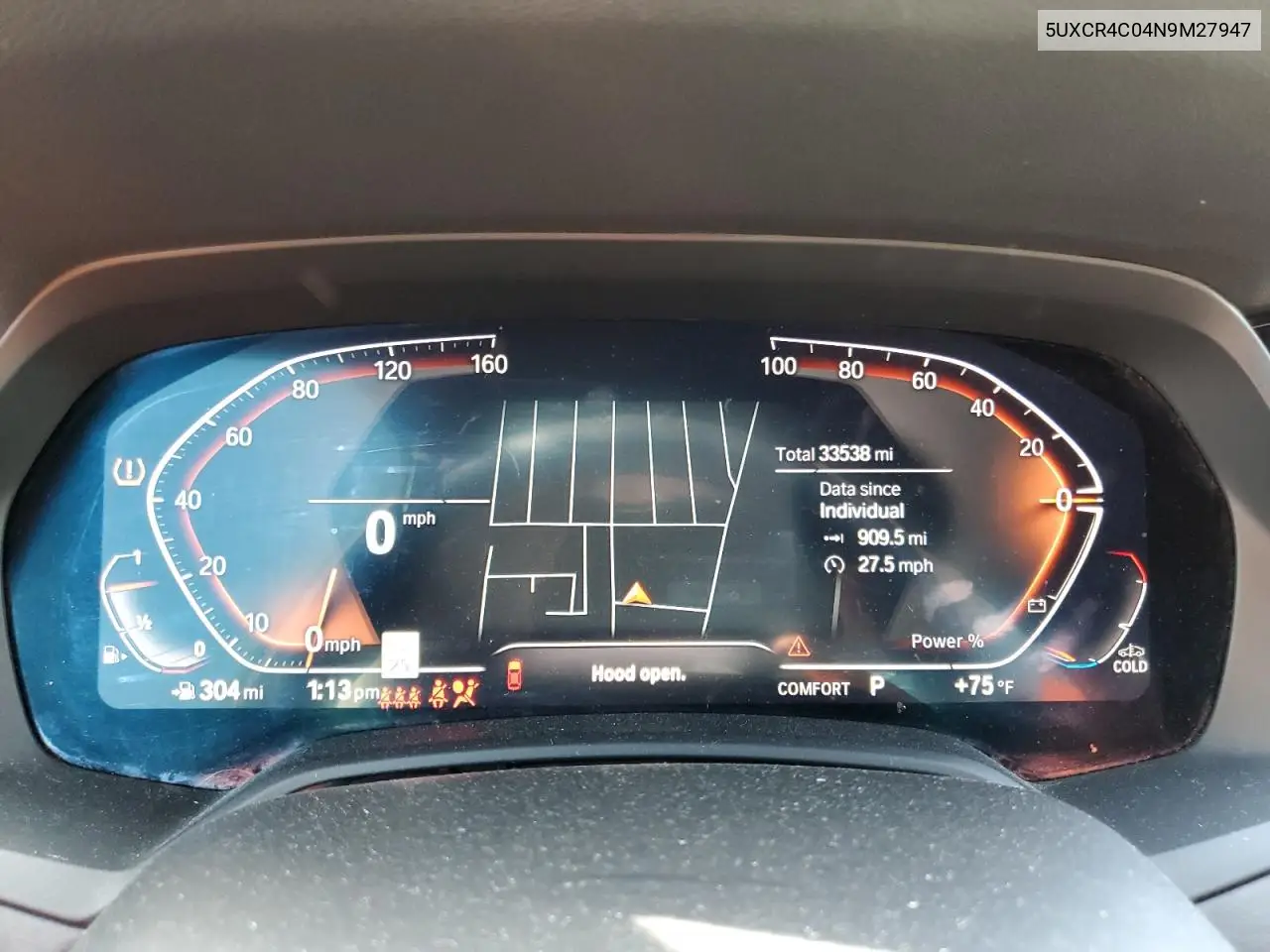 5UXCR4C04N9M27947 2022 BMW X5 Sdrive 40I