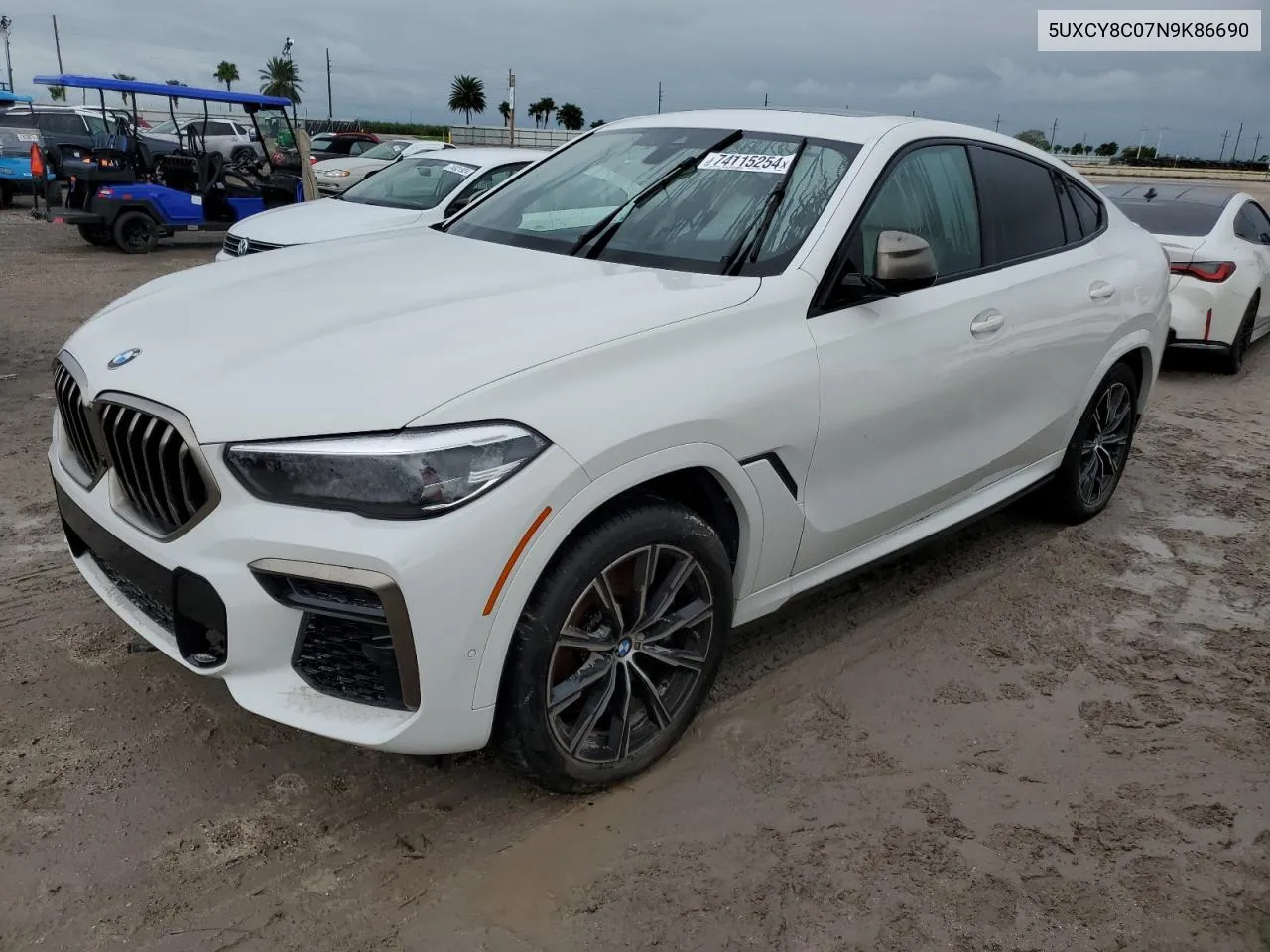 5UXCY8C07N9K86690 2022 BMW X6 M50I