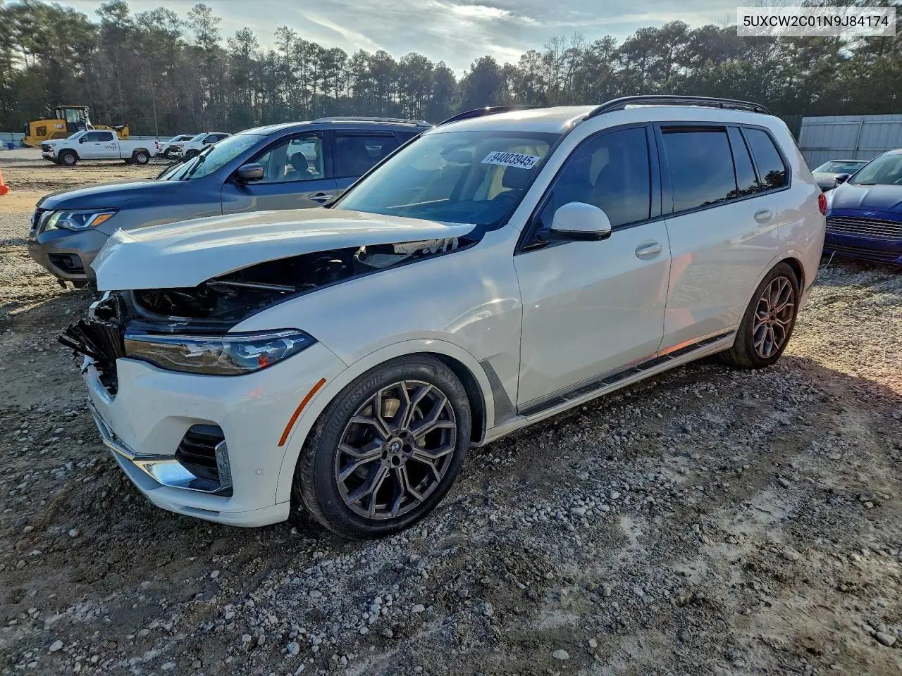 5UXCW2C01N9J84174 2022 BMW X7 xDrive40I