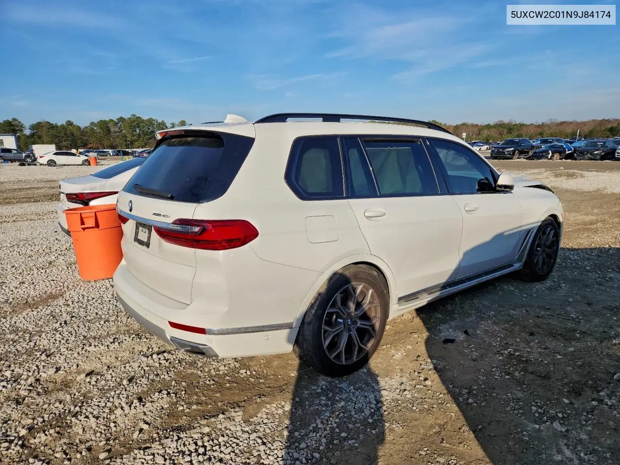 5UXCW2C01N9J84174 2022 BMW X7 xDrive40I