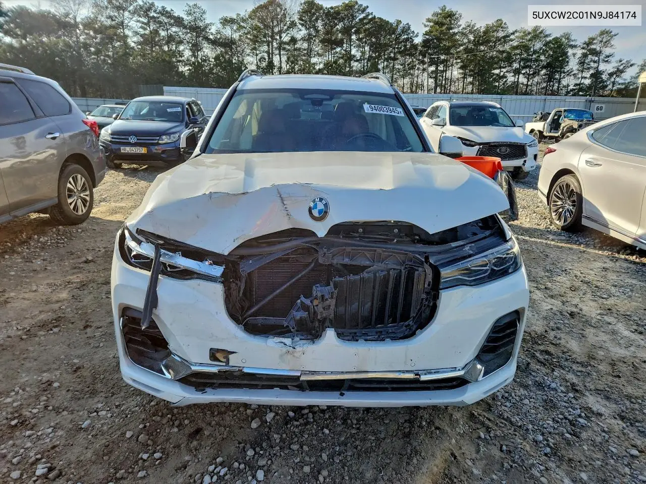 5UXCW2C01N9J84174 2022 BMW X7 xDrive40I