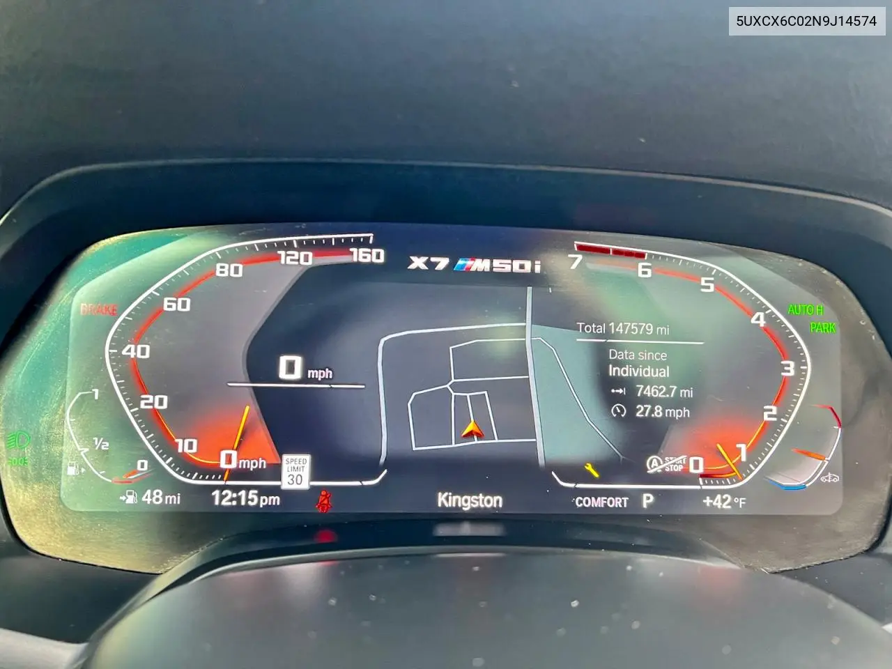 5UXCX6C02N9J14574 2022 BMW X7 M50I