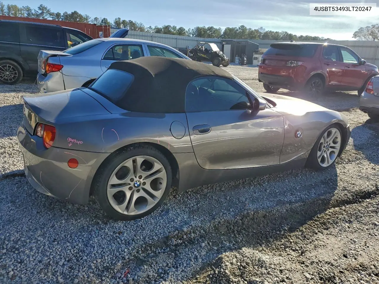 4USBT53493LT20247 2003 BMW Z4 3.0
