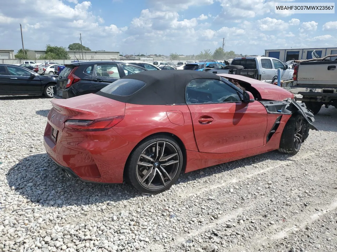 WBAHF3C07MWX23567 2021 BMW Z4 Sdrive30I