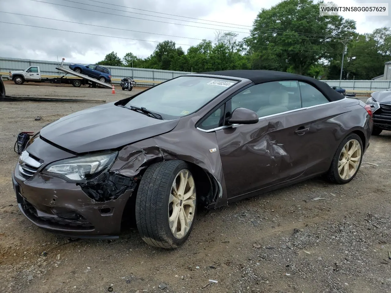 2016 Buick Cascada Premium VIN: W04WT3N58GG057629 Lot: 54740344