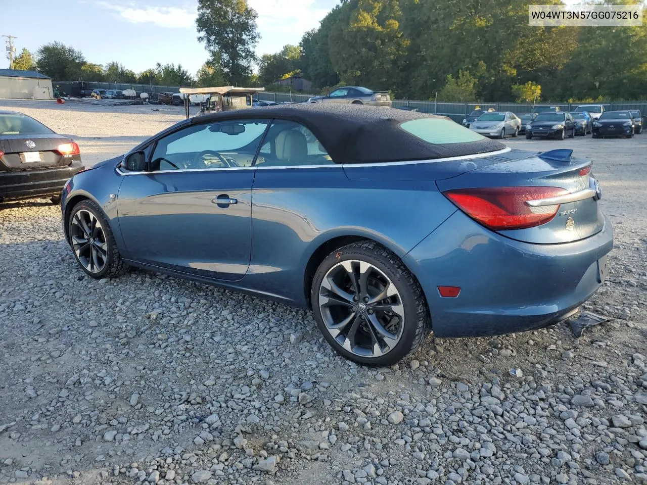 2016 Buick Cascada Premium VIN: W04WT3N57GG075216 Lot: 70529644