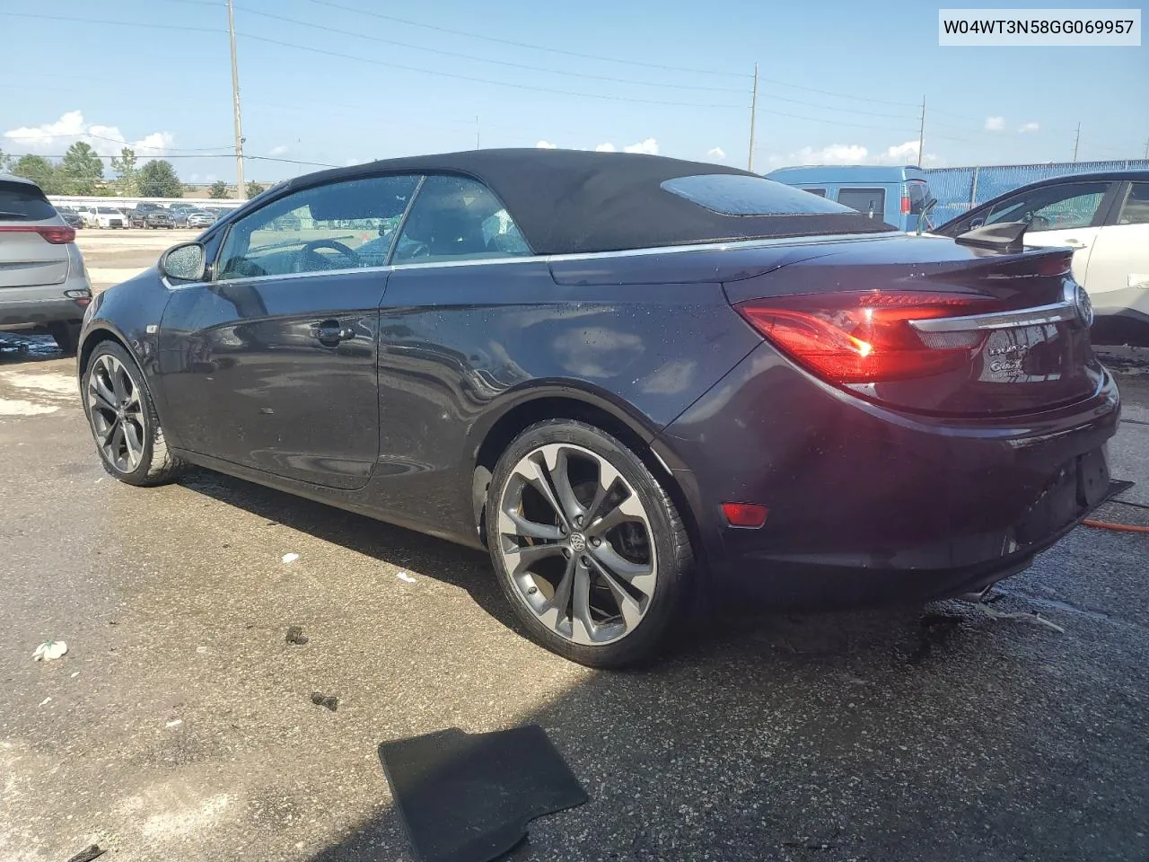 2016 Buick Cascada Premium VIN: W04WT3N58GG069957 Lot: 71153844