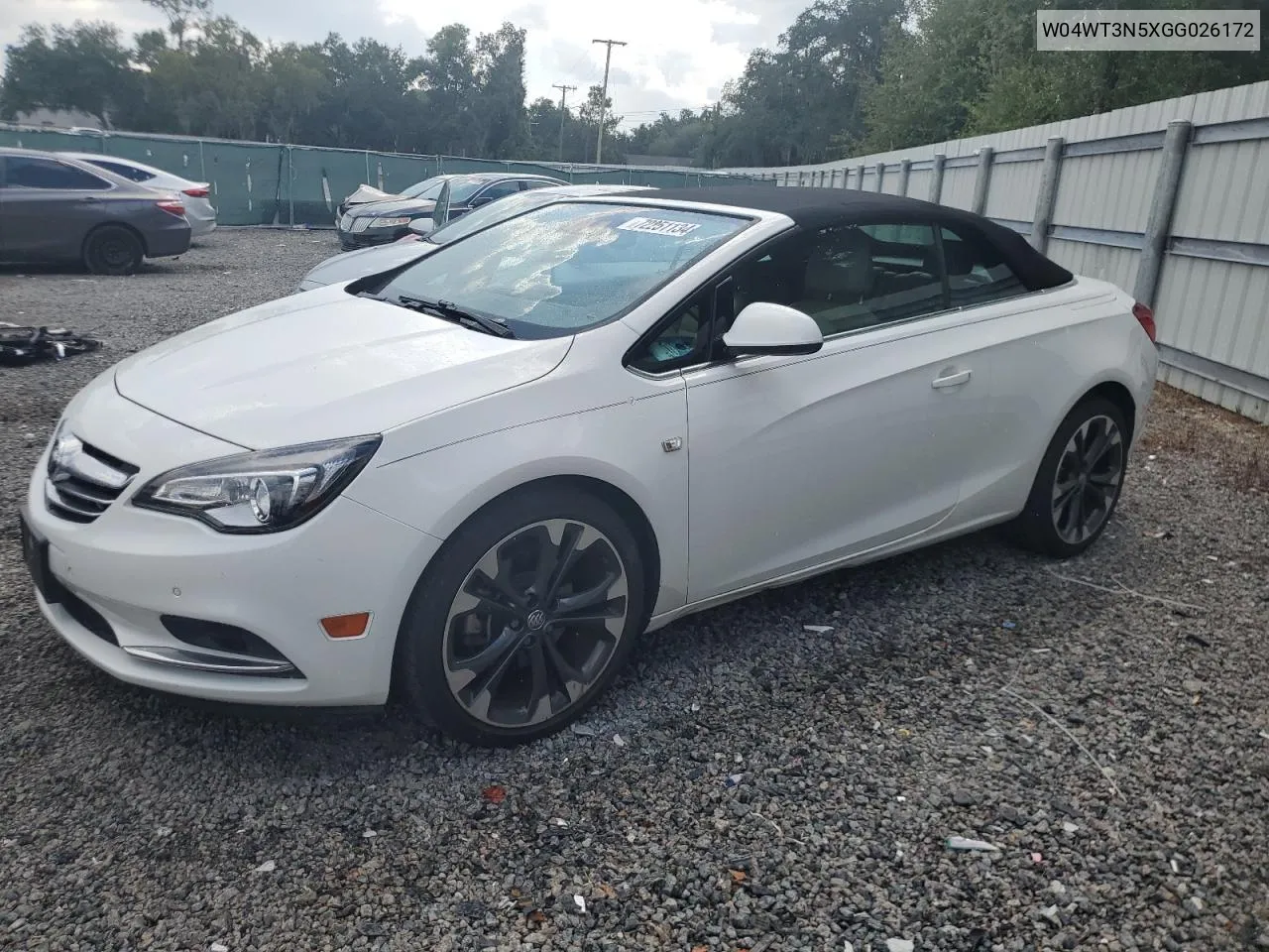 2016 Buick Cascada Premium VIN: W04WT3N5XGG026172 Lot: 72251134