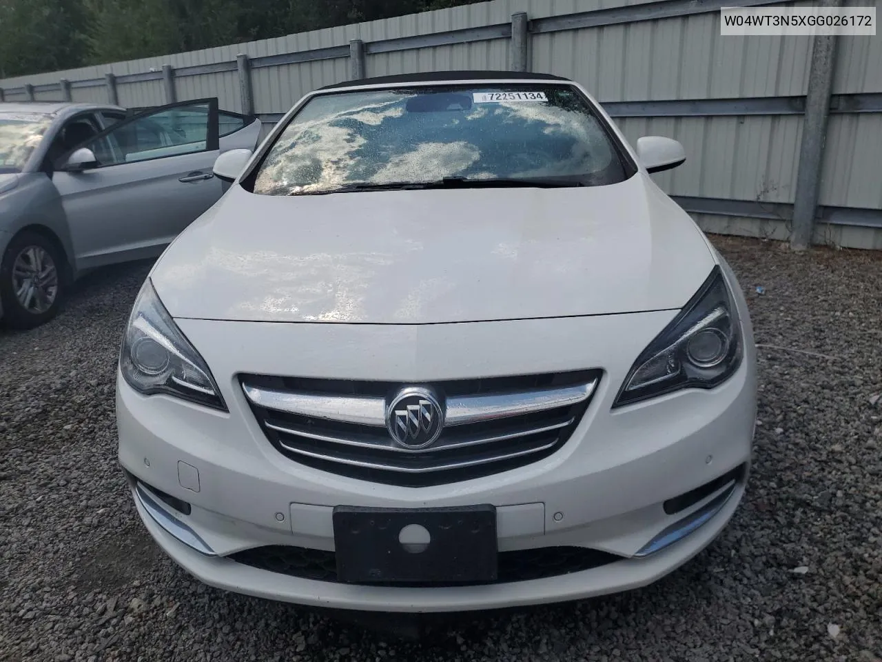 W04WT3N5XGG026172 2016 Buick Cascada Premium