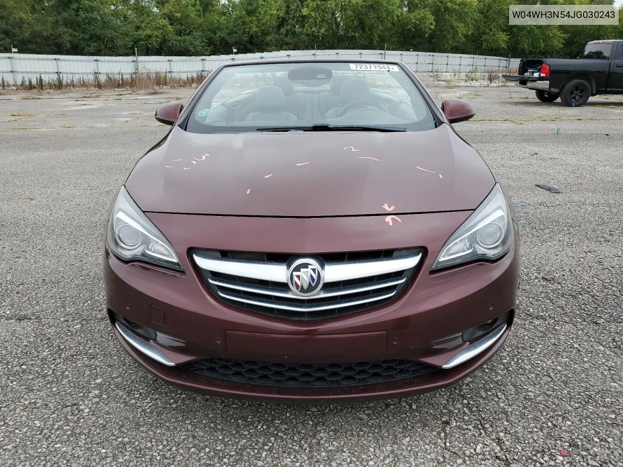 2018 Buick Cascada Premium VIN: W04WH3N54JG030243 Lot: 72371944