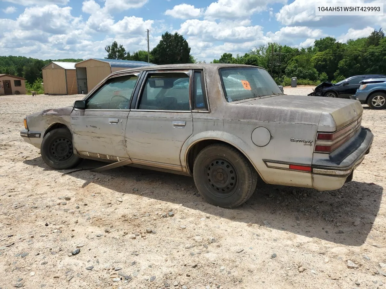 1987 Buick Century Custom VIN: 1G4AH51W5HT429993 Lot: 55676514