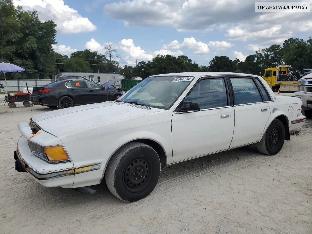 1988 Buick Century Custom VIN: 1G4AH51W3J6440155 Lot: 56864874