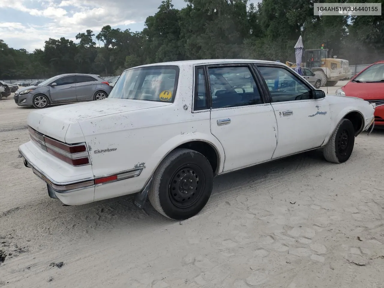 1988 Buick Century Custom VIN: 1G4AH51W3J6440155 Lot: 56864874