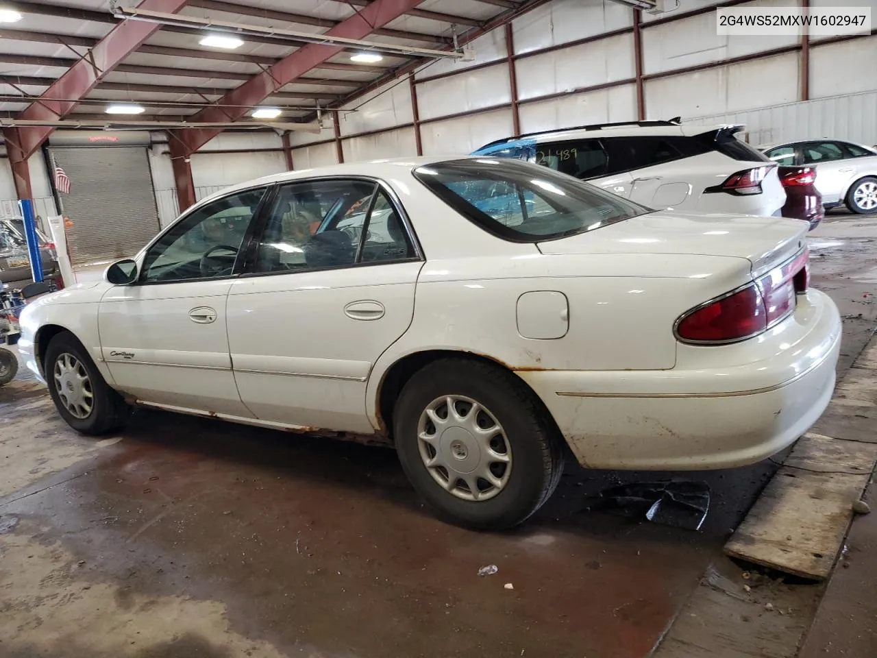 1998 Buick Century Custom VIN: 2G4WS52MXW1602947 Lot: 52910694