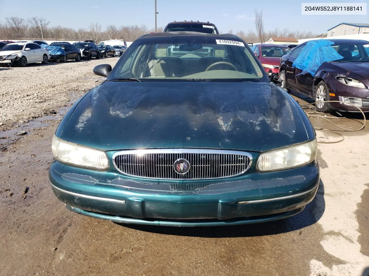 2000 Buick Century Custom VIN: 2G4WS52J8Y1188141 Lot: 41092094