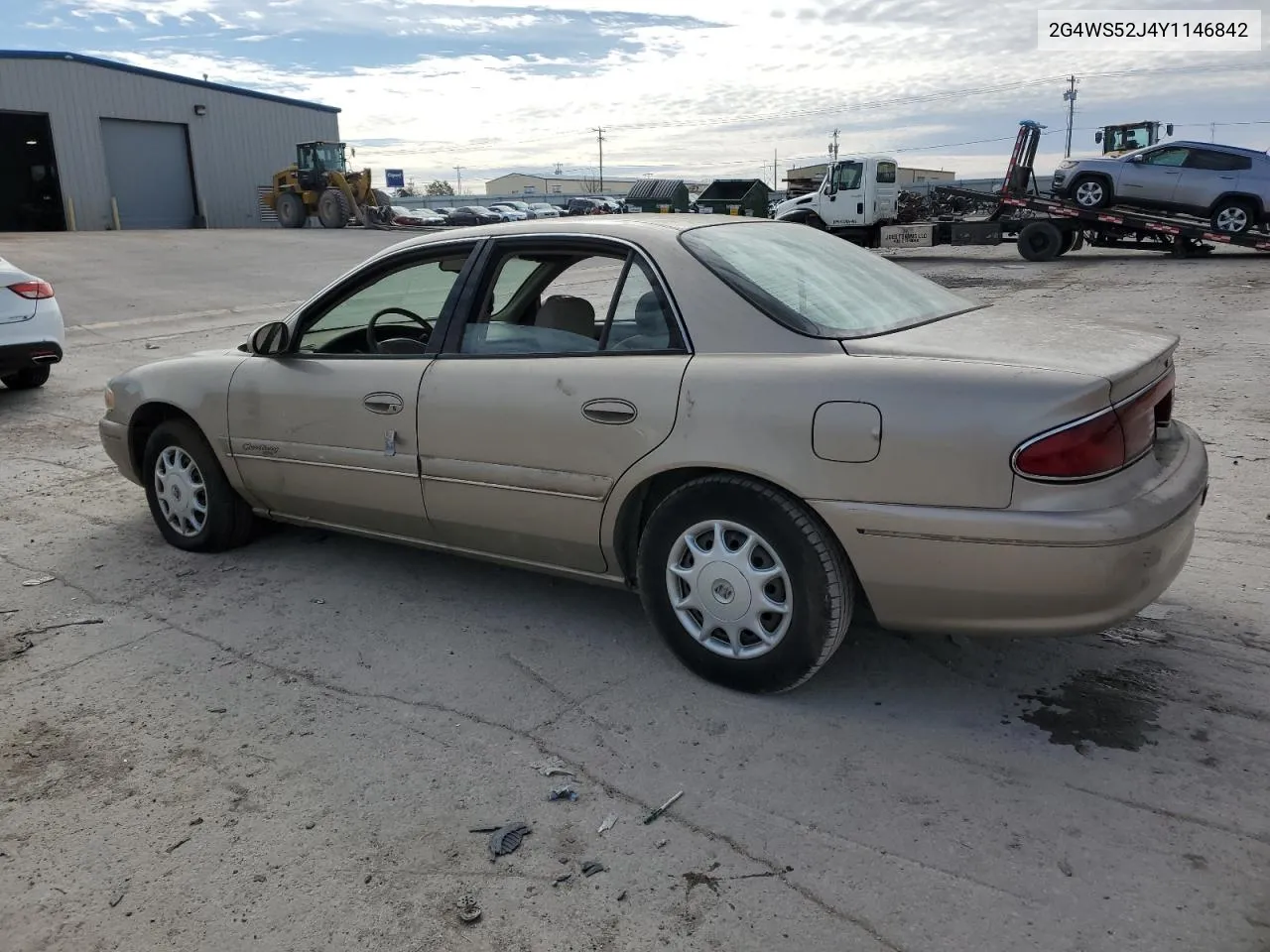 2000 Buick Century Custom VIN: 2G4WS52J4Y1146842 Lot: 44996154