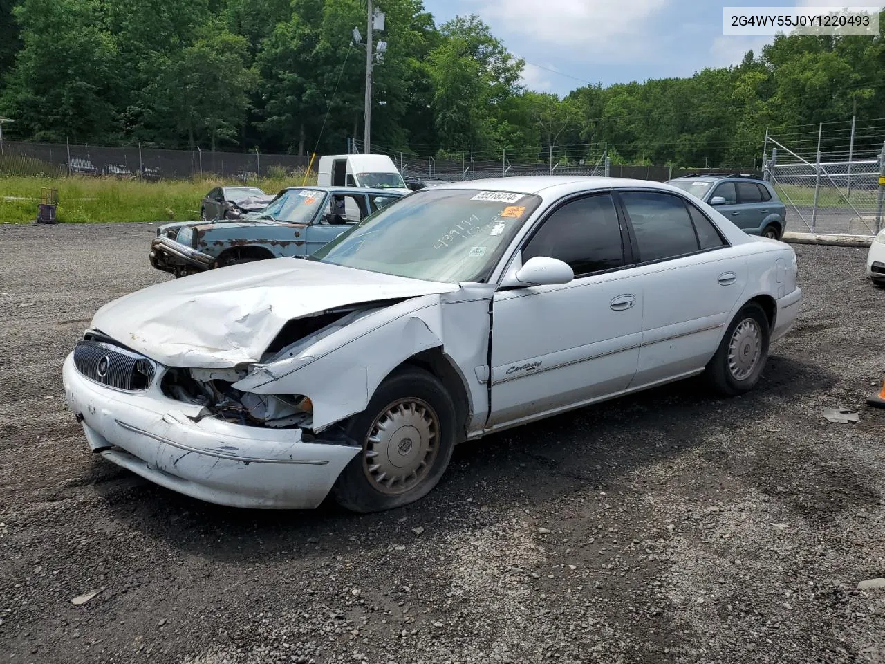 2G4WY55J0Y1220493 2000 Buick Century Limited