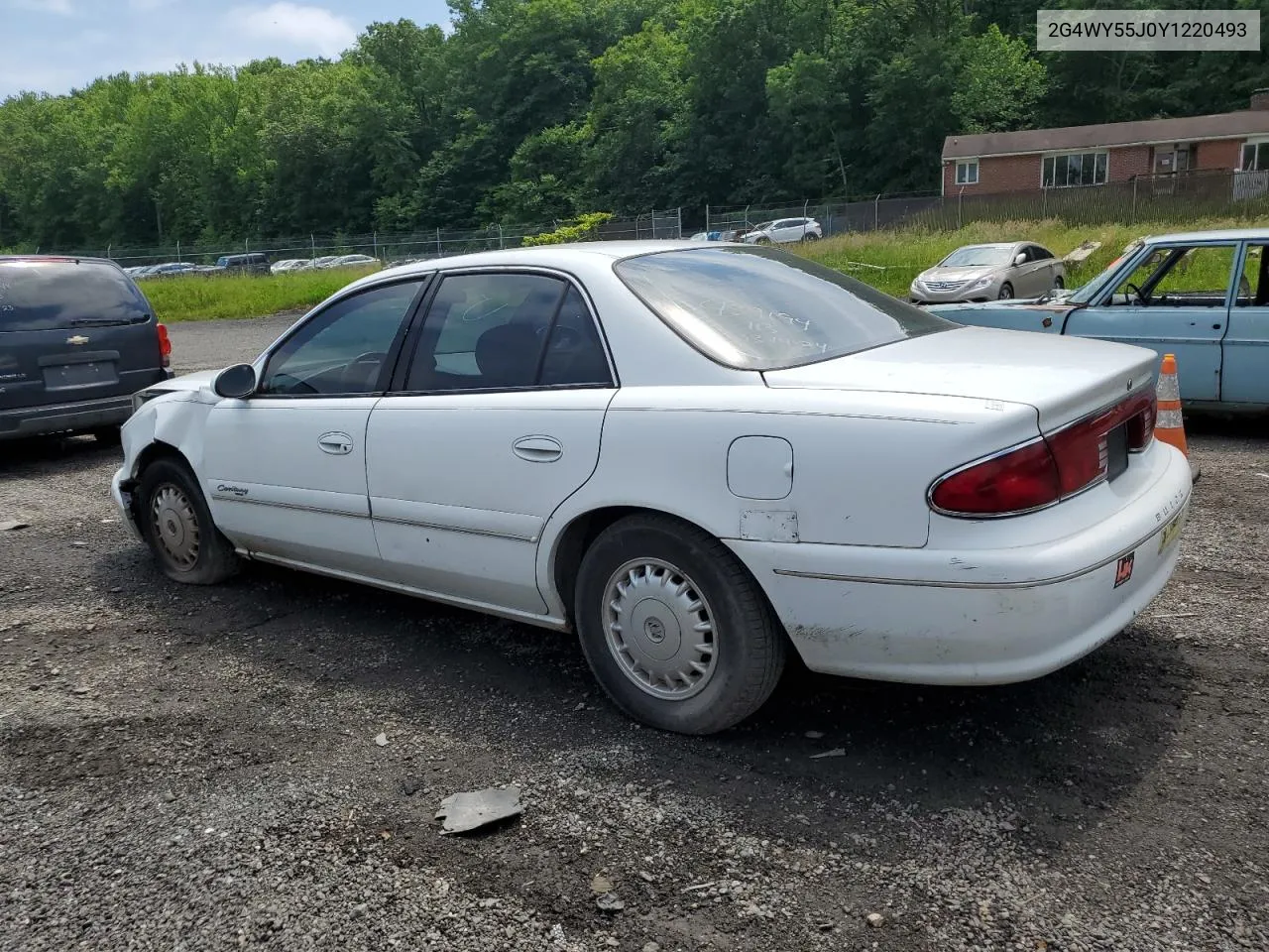 2G4WY55J0Y1220493 2000 Buick Century Limited