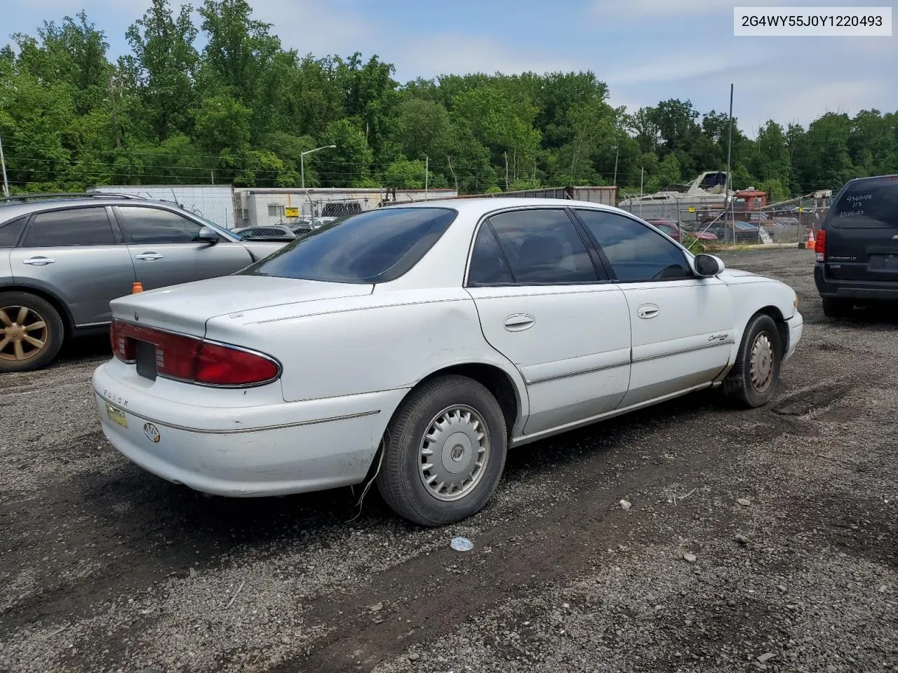 2G4WY55J0Y1220493 2000 Buick Century Limited