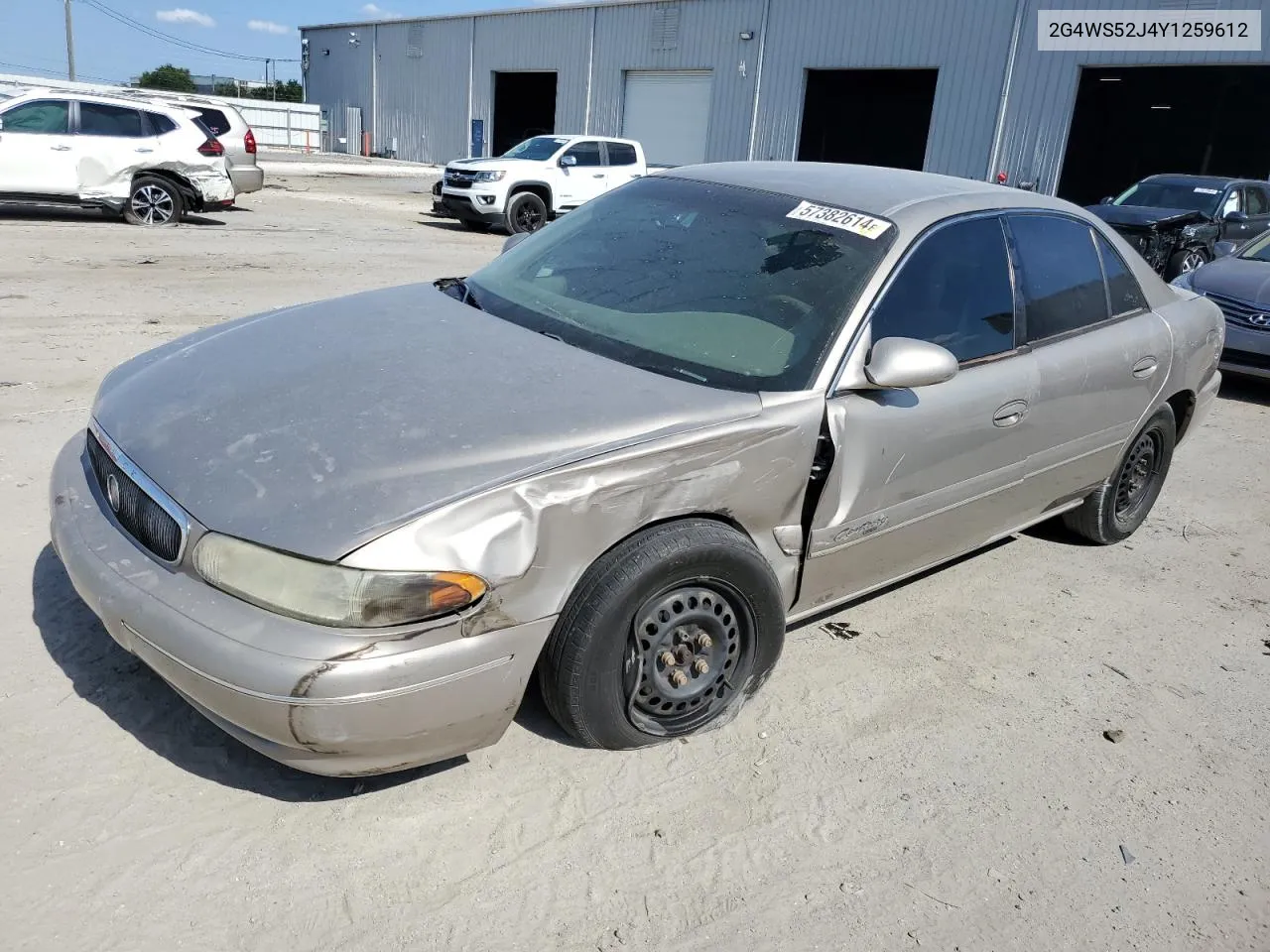 2000 Buick Century Custom VIN: 2G4WS52J4Y1259612 Lot: 57382614