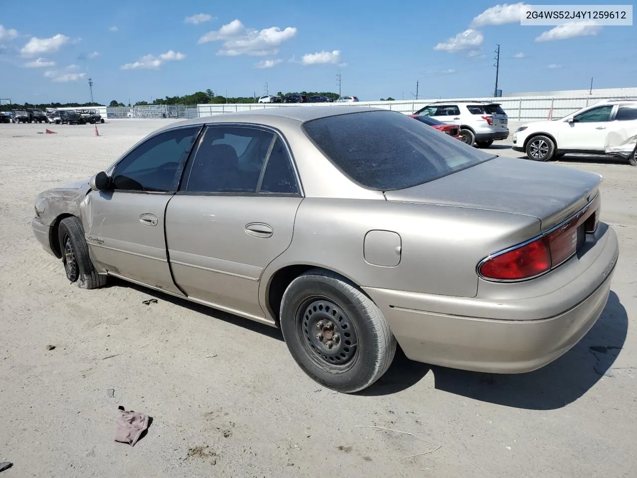 2000 Buick Century Custom VIN: 2G4WS52J4Y1259612 Lot: 57382614