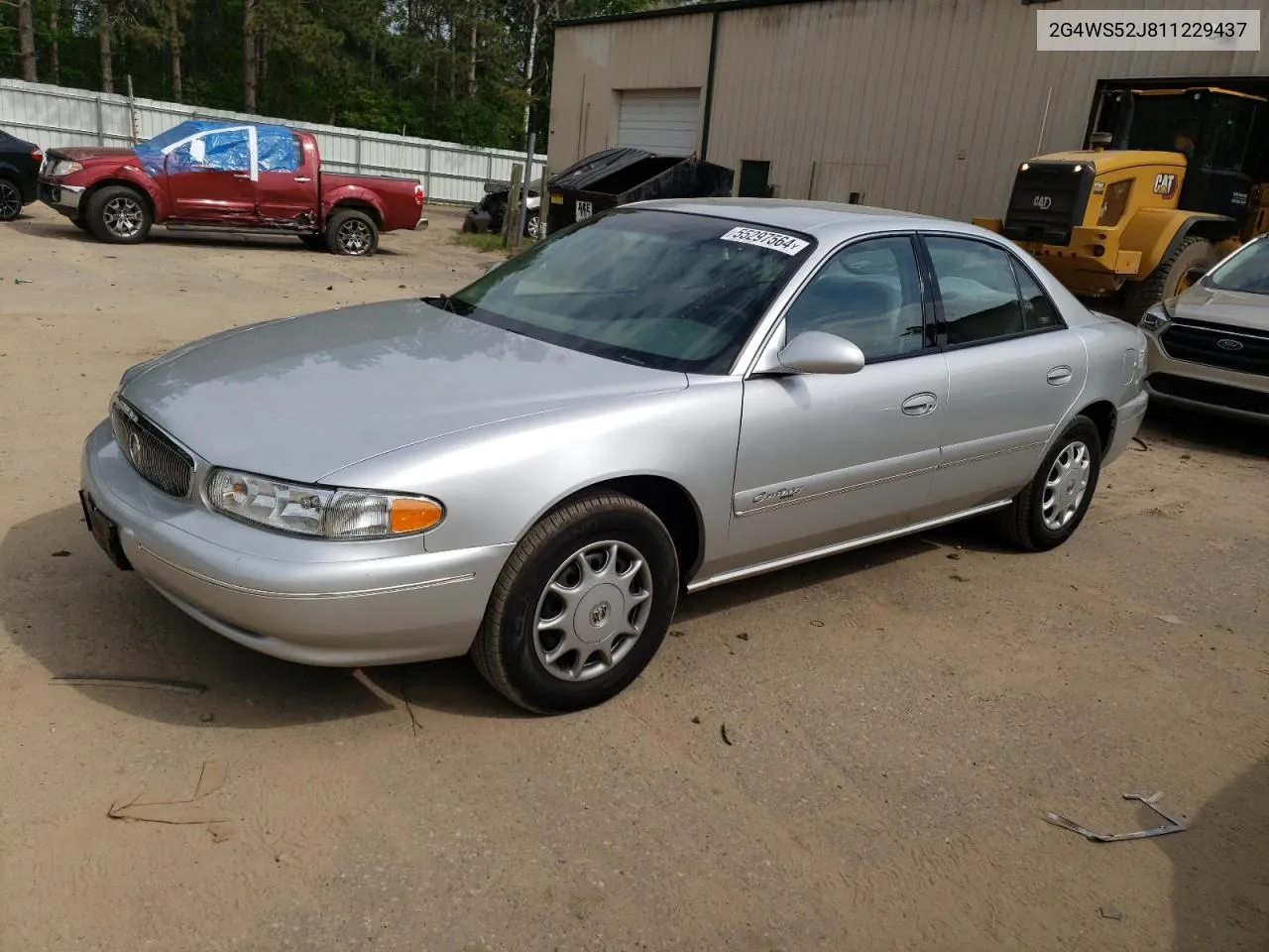 2001 Buick Century Custom VIN: 2G4WS52J811229437 Lot: 55297564