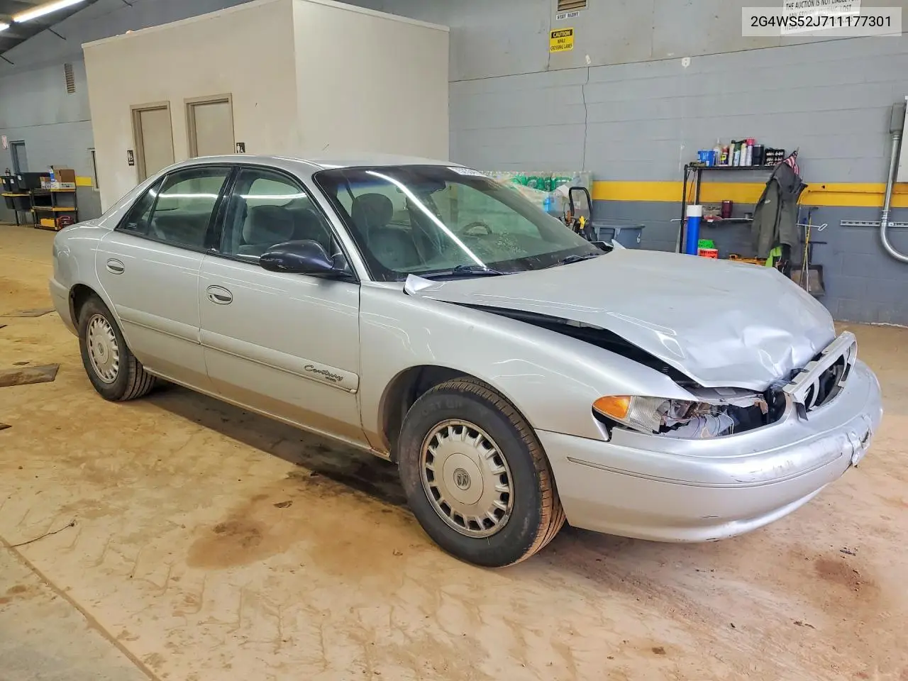 2001 Buick Century Custom VIN: 2G4WS52J711177301 Lot: 75733475