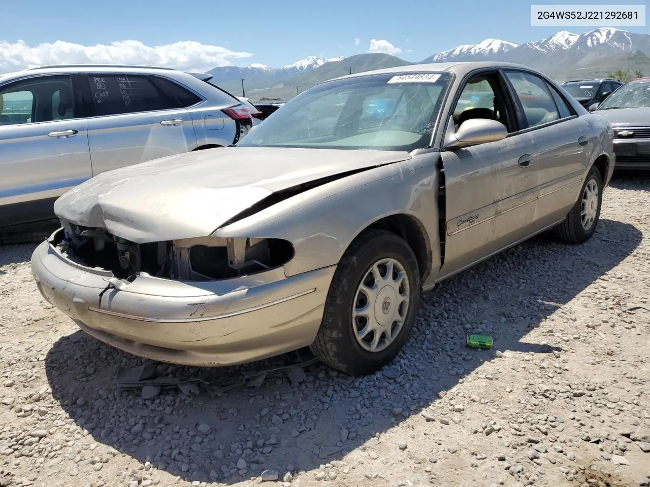 2002 Buick Century Custom VIN: 2G4WS52J221292681 Lot: 54549834