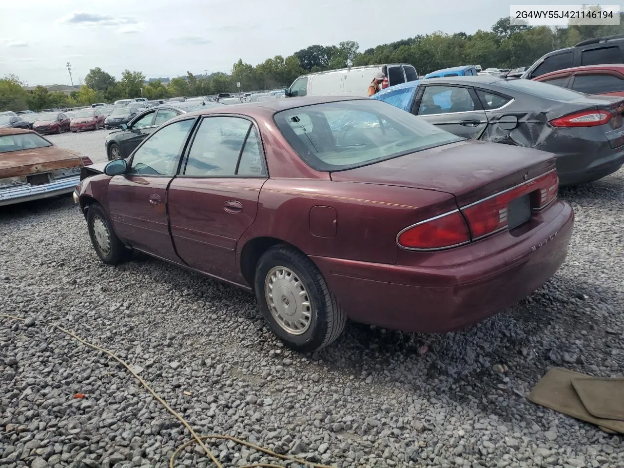 2002 Buick Century Limited VIN: 2G4WY55J421146194 Lot: 71083644