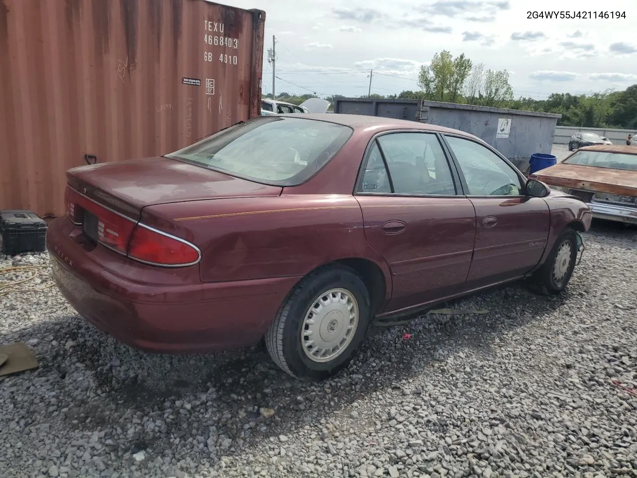 2G4WY55J421146194 2002 Buick Century Limited