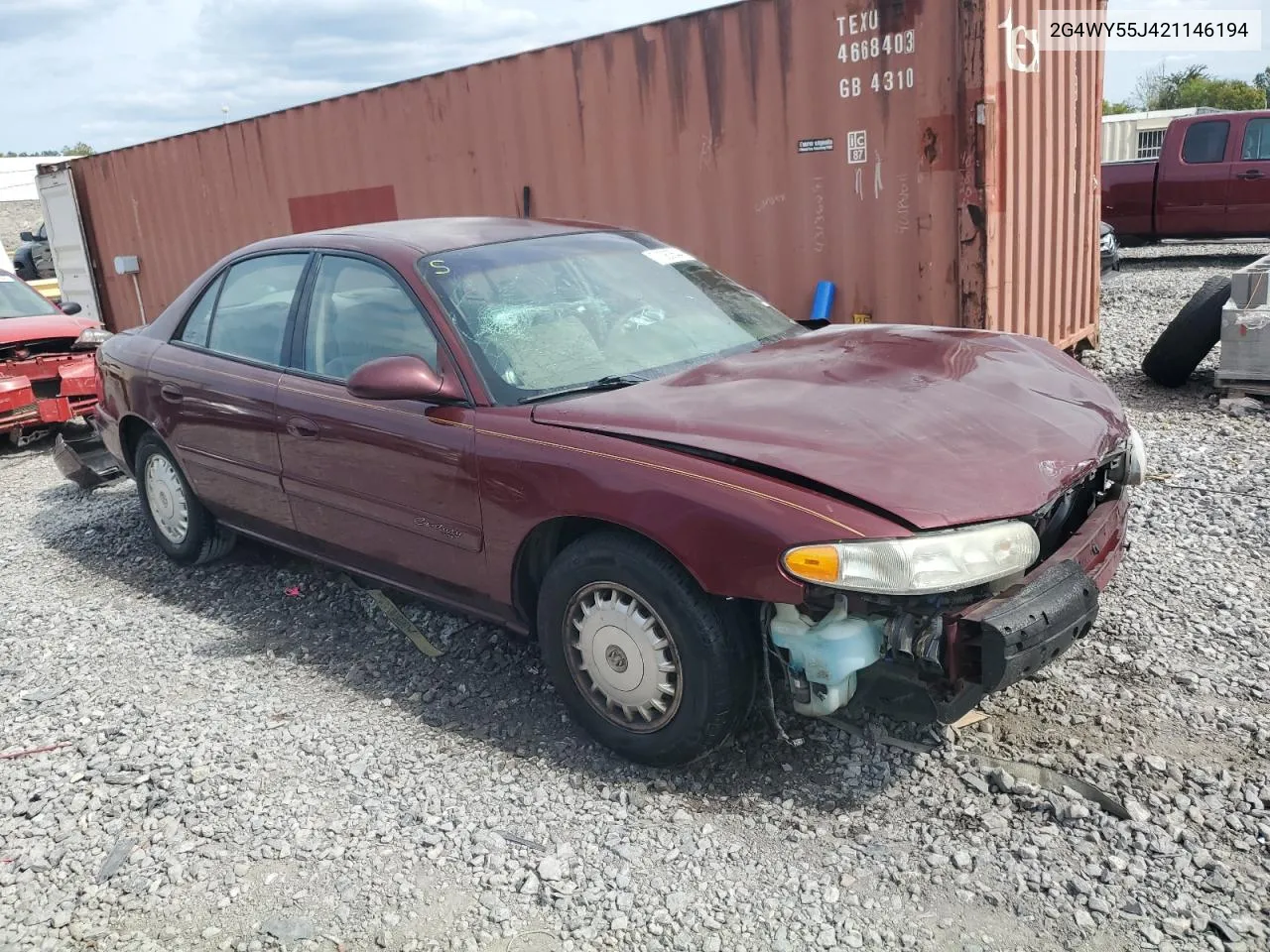 2002 Buick Century Limited VIN: 2G4WY55J421146194 Lot: 71083644