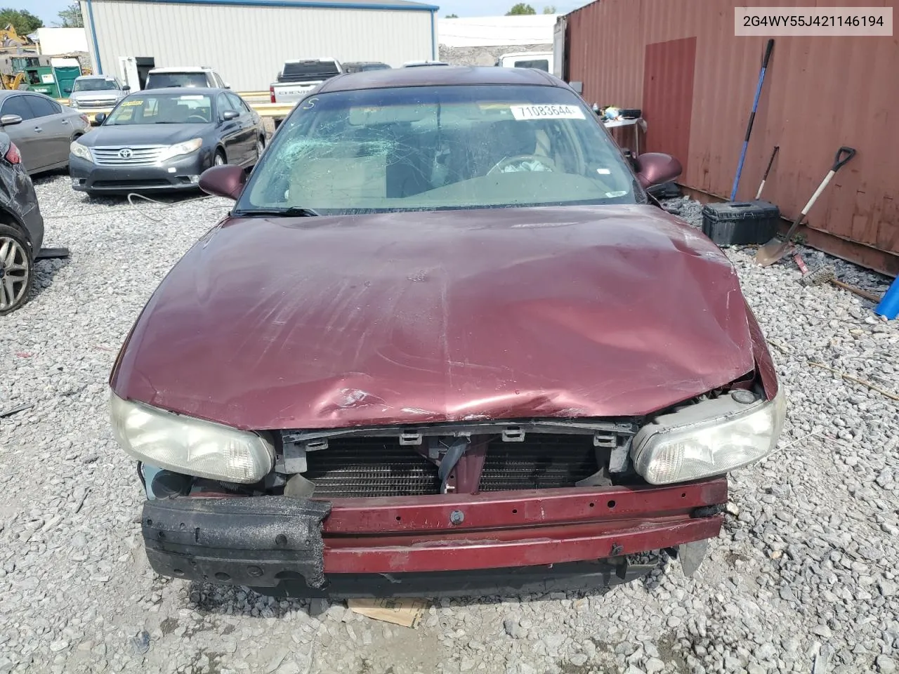 2002 Buick Century Limited VIN: 2G4WY55J421146194 Lot: 71083644